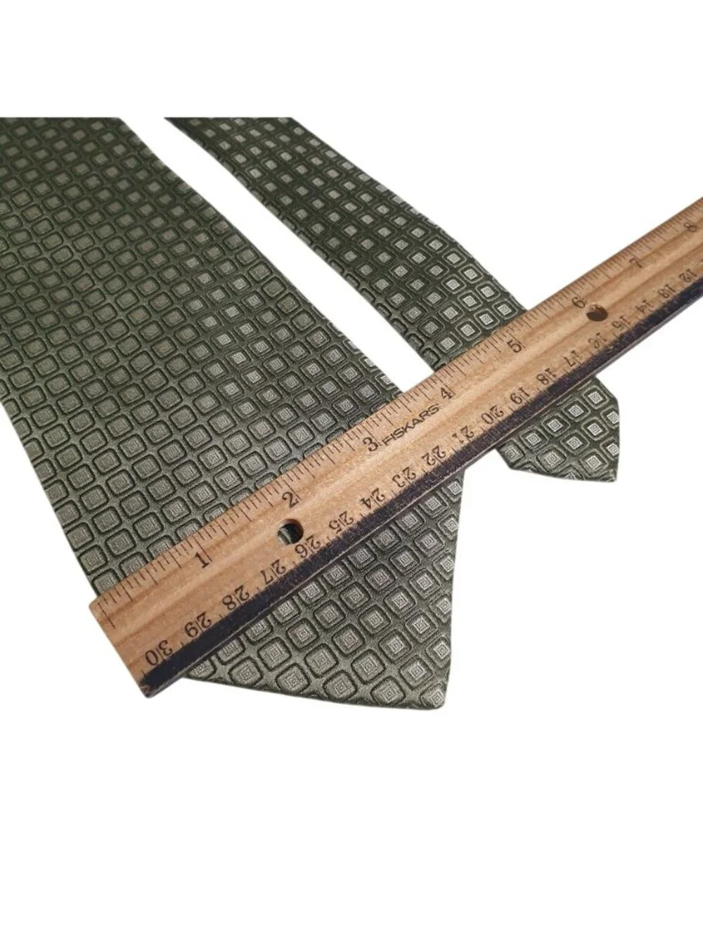 Apt 9 Mens Green Necktie Work Office Wear Silk Fabric Classic Dad Gift